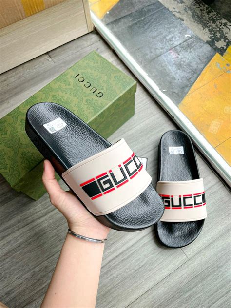 dép da gucci|dép gucci men.